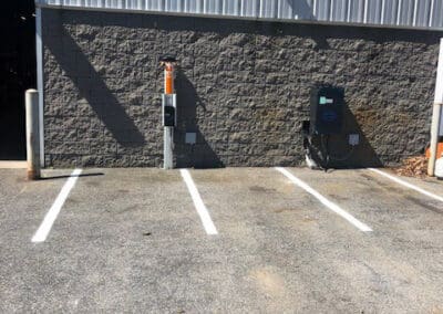 Electric vehicle charging stations installed by Manmiller Electric